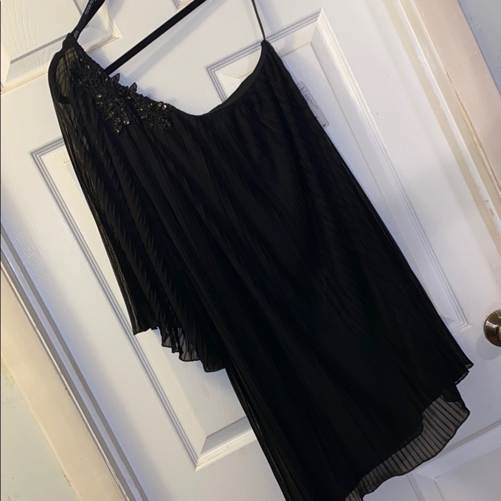 Special Occasion Black Dress with Sequined Details